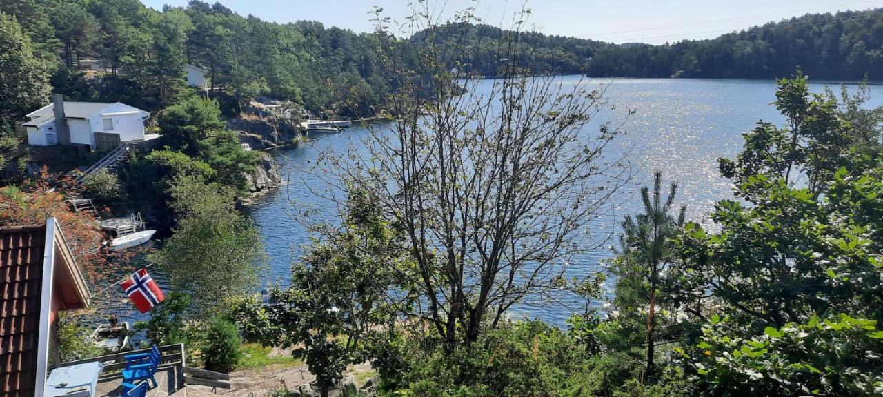 Hytte Ved Sjoen Kristiansand Exterior foto